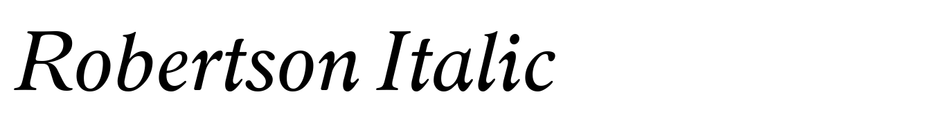 Robertson Italic